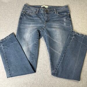Route 66 Skinny Jeans Medium Wash Distressed Women Size 8